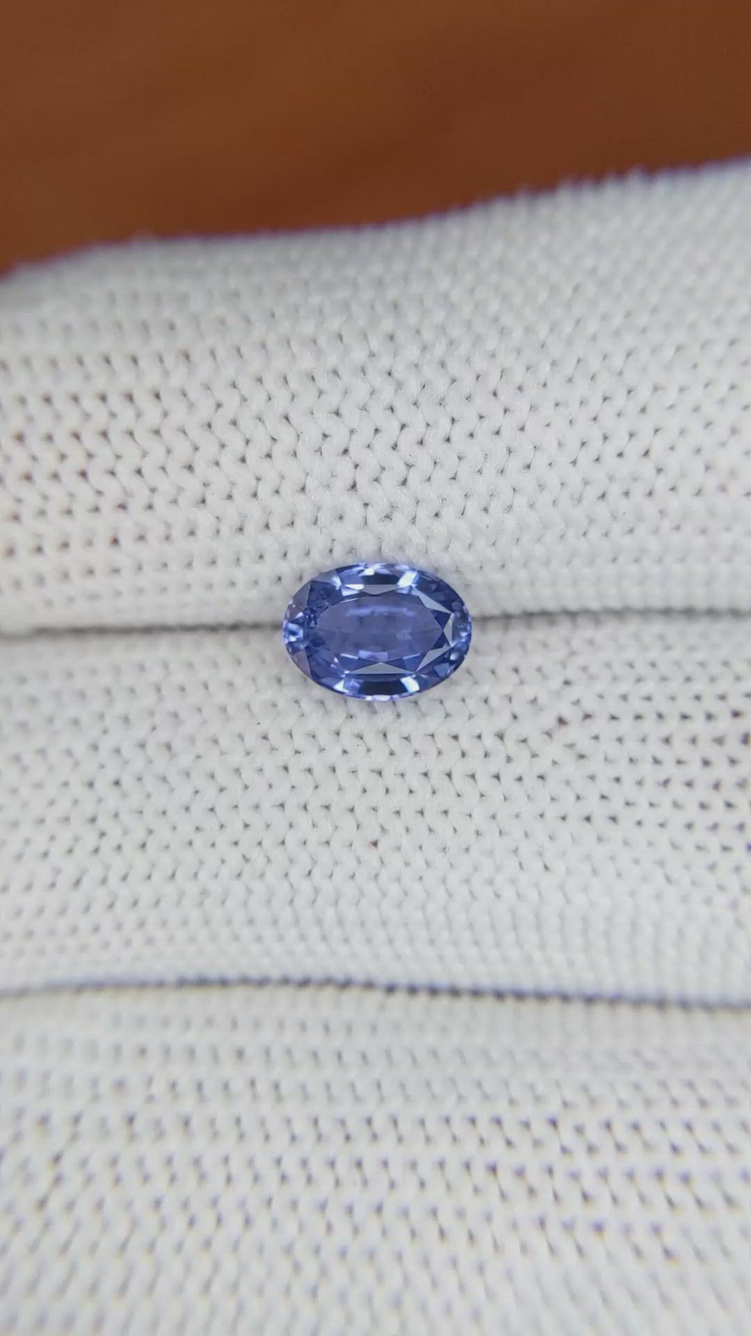 1.34 Ct. Blue Sapphire from Ceylon (Sri Lanka) Size Video