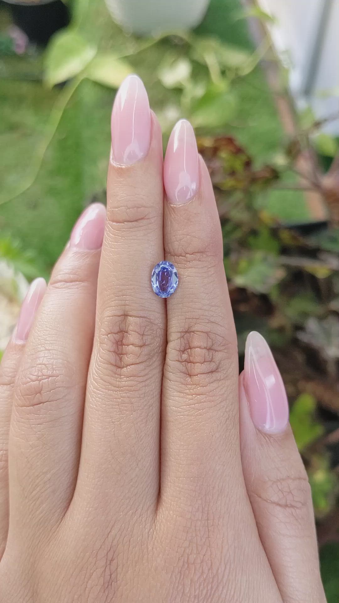 1.34 Ct. Blue Sapphire from Ceylon (Sri Lanka) Size Video