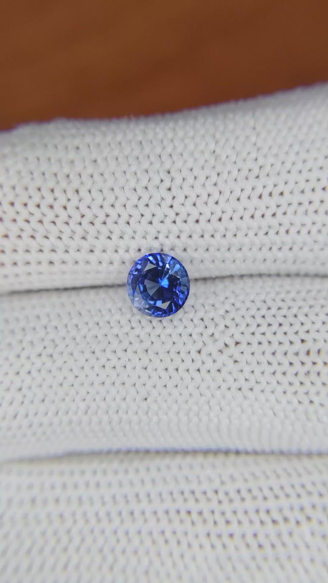 1.12 Ct. Blue Sapphire from Ceylon (Sri Lanka) Size Video