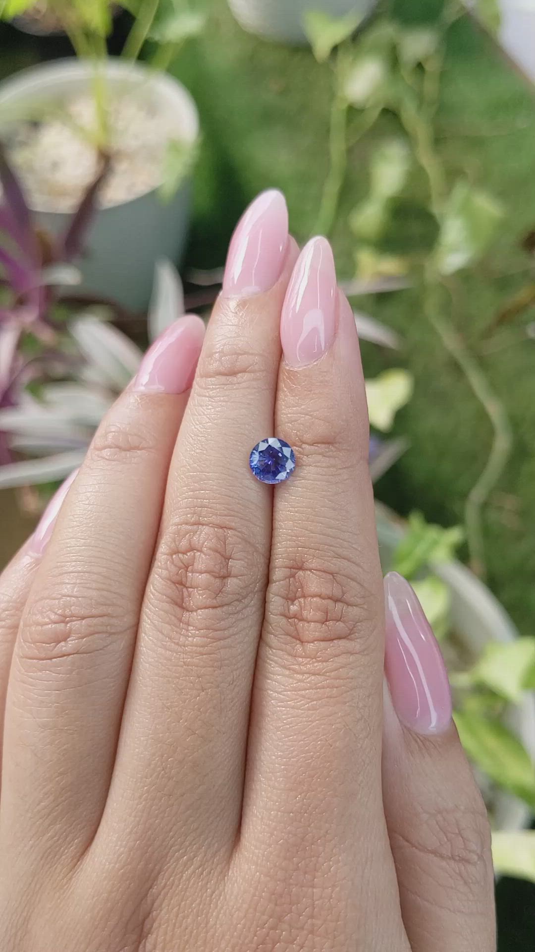 1.12 Ct. Blue Sapphire from Ceylon (Sri Lanka) Size Video