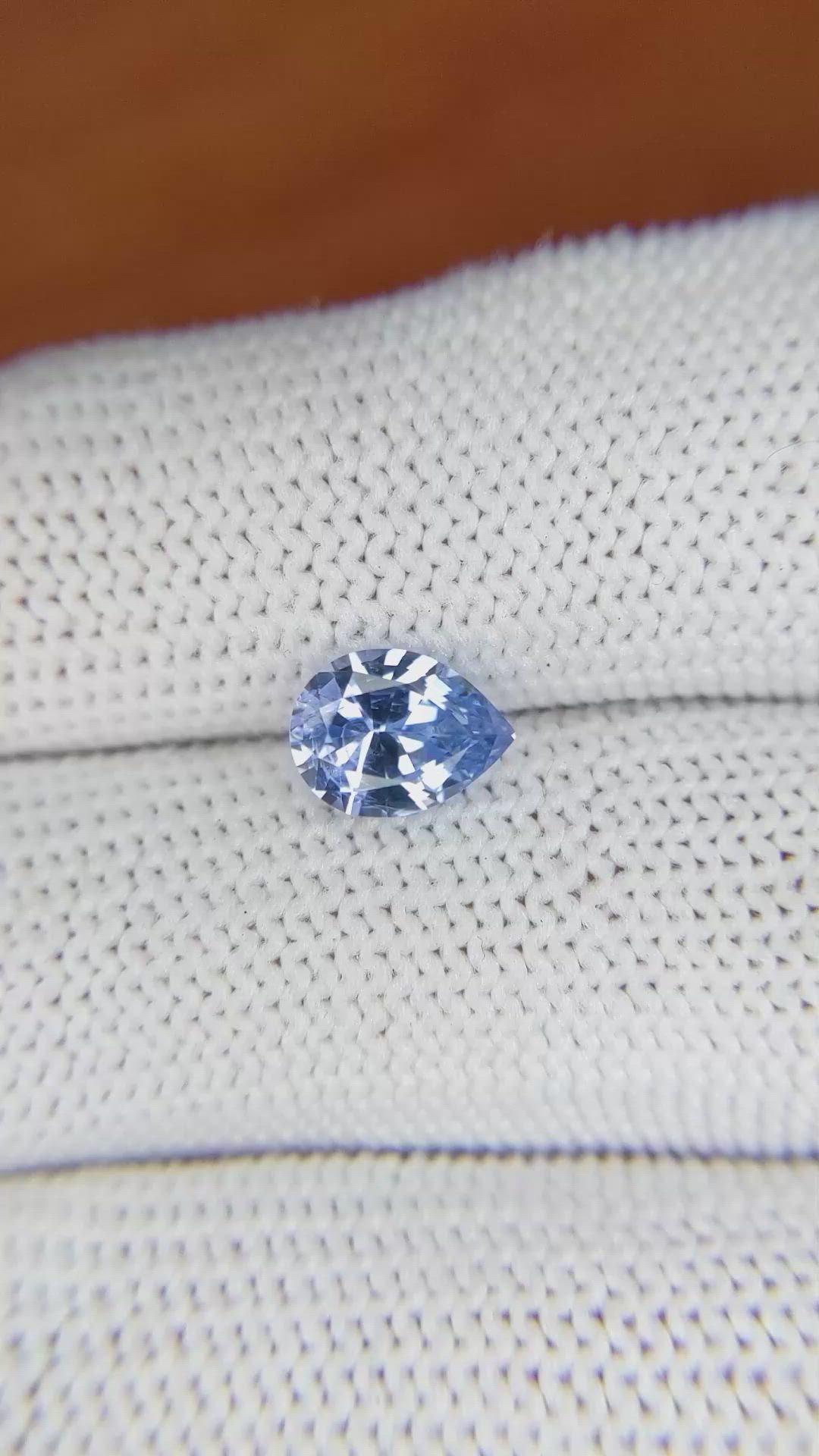 1.80 Ct. Blue Sapphire from Ceylon (Sri Lanka) Size Video