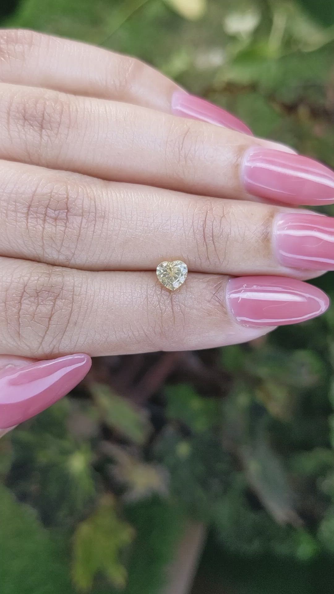 0.79 Ct. Yellow Sapphire from Ceylon (Sri Lanka) Size Video