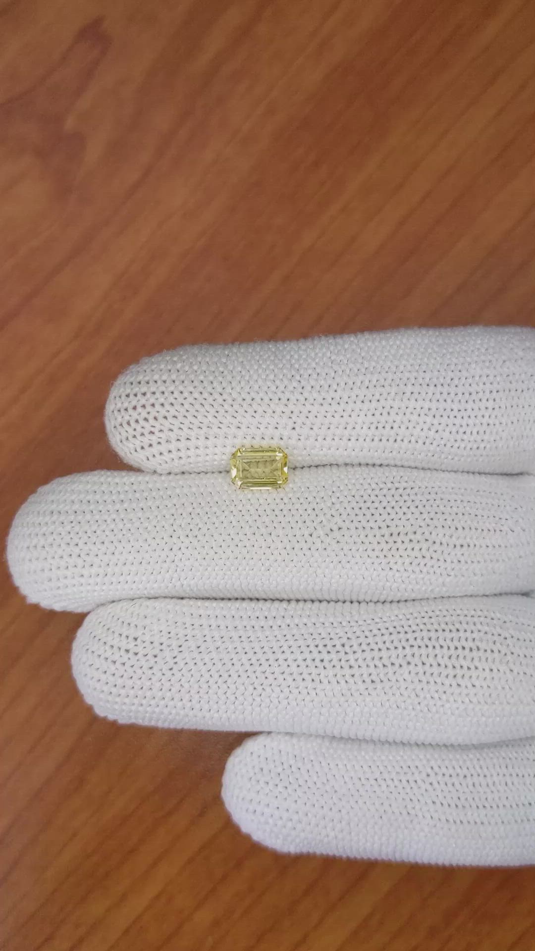 1.14 Ct. Yellow Sapphire from Ceylon (Sri Lanka) Size Video