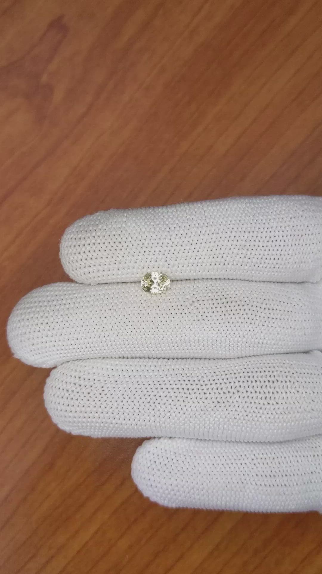 0.74 Ct. Yellow Sapphire from Ceylon (Sri Lanka) Size Video