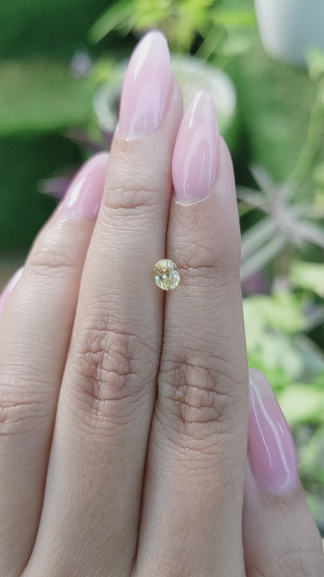 0.72 Ct. Yellow Sapphire from Ceylon (Sri Lanka) Size Video