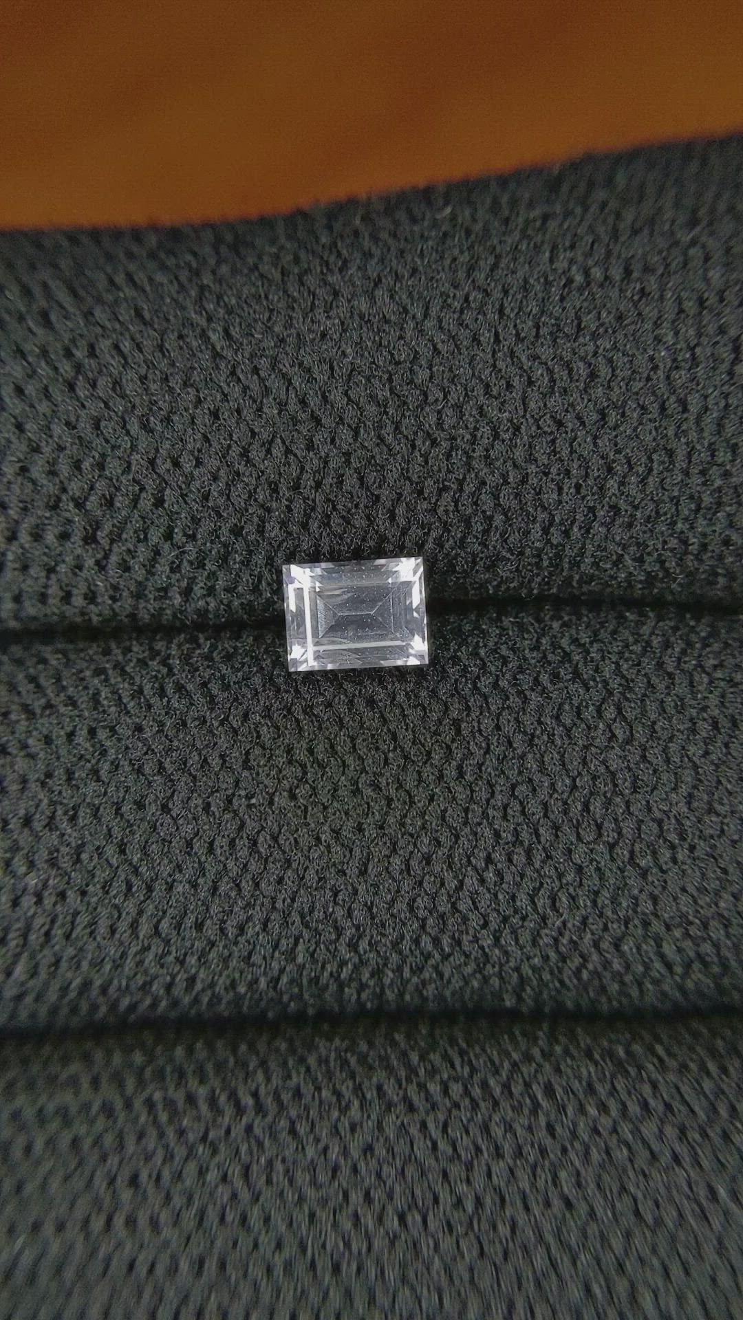 0.90 Ct. White Sapphire from Ceylon (Sri Lanka) Size Video
