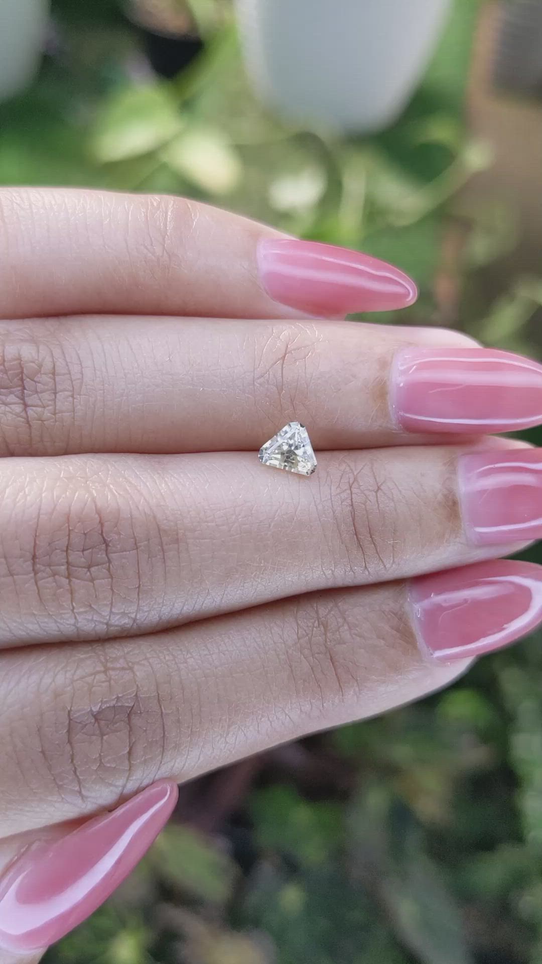 0.63 Ct. Yellow Sapphire from Ceylon (Sri Lanka) Size Video