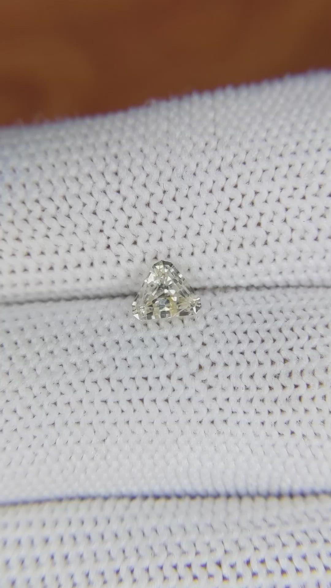 0.63 Ct. Yellow Sapphire from Ceylon (Sri Lanka) Size Video