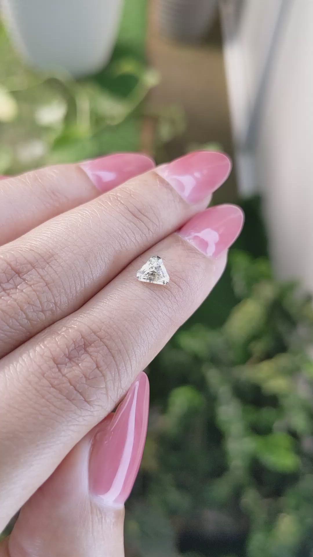 0.63 Ct. Yellow Sapphire from Ceylon (Sri Lanka) Size Video