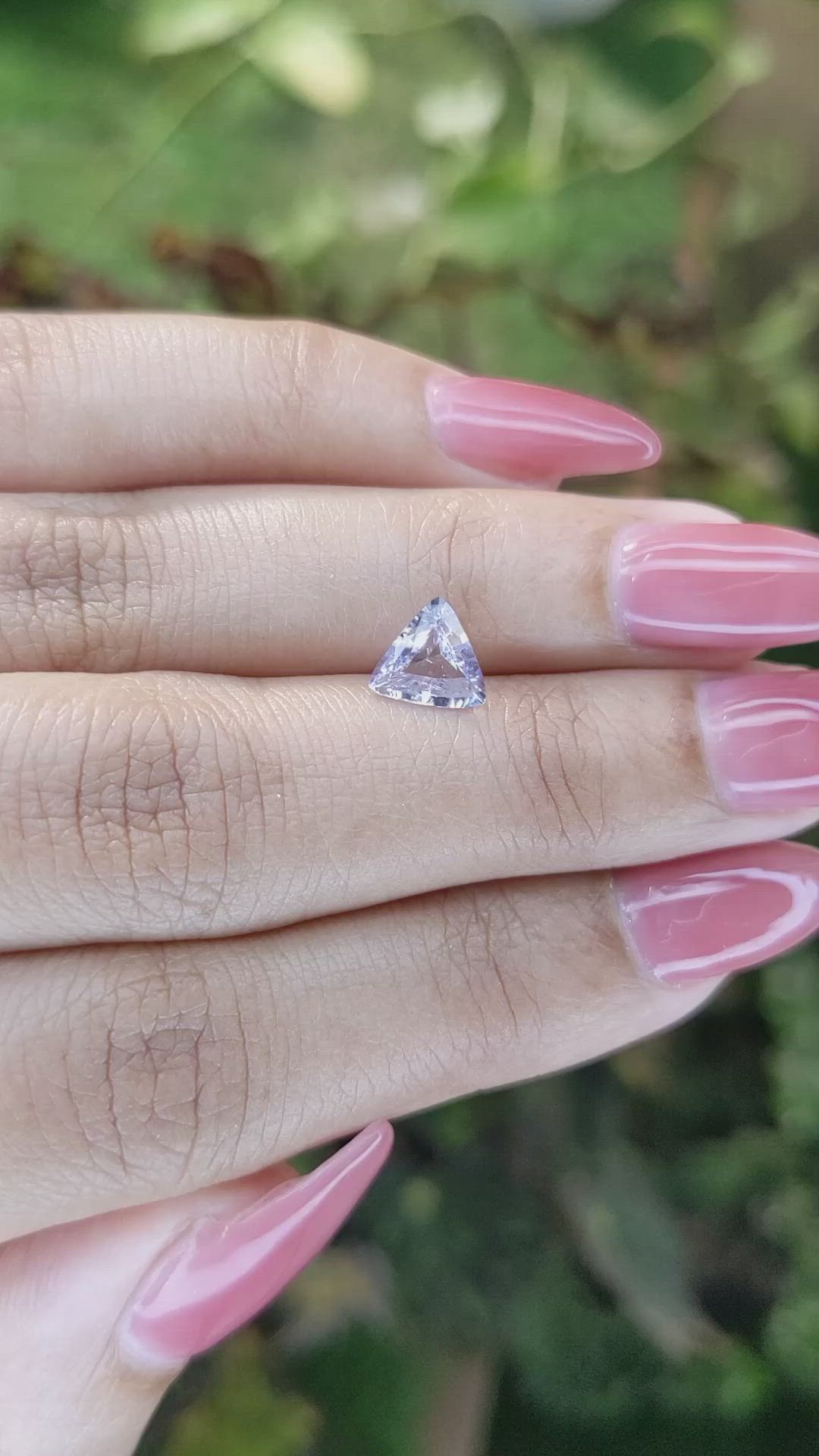 1.11 Ct. Purple Sapphire from Ceylon (Sri Lanka) Size Video