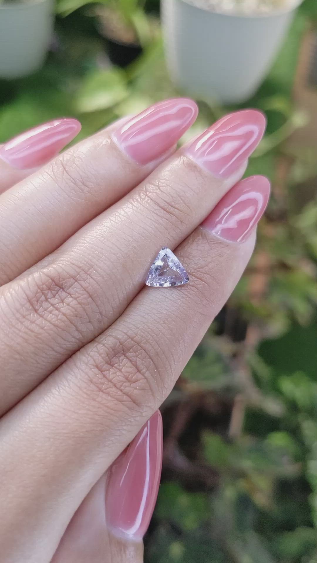 1.11 Ct. Purple Sapphire from Ceylon (Sri Lanka) Size Video