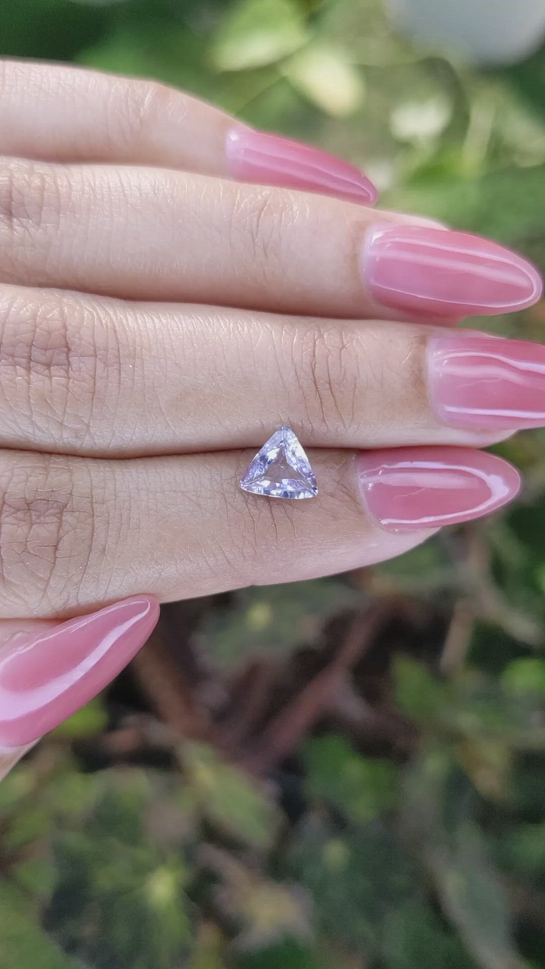 1.11 Ct. Purple Sapphire from Ceylon (Sri Lanka) Size Video