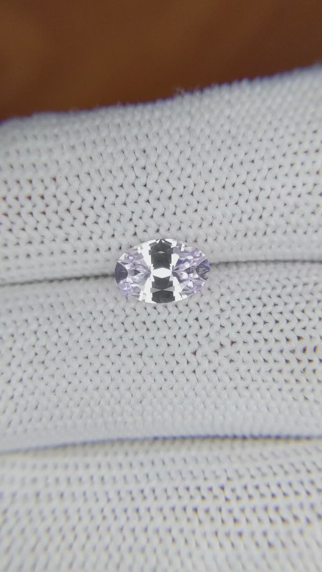 1.44 Ct. Purplish Pink Sapphire from Ceylon (Sri Lanka) Size Video