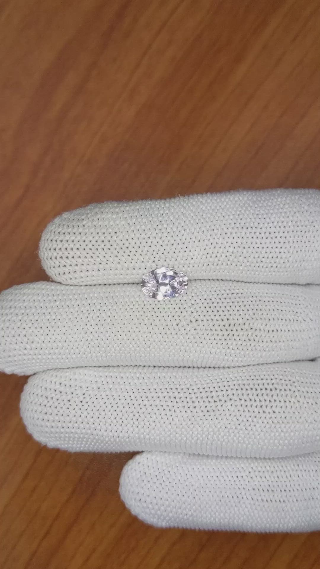 1.44 Ct. Purplish Pink Sapphire from Ceylon (Sri Lanka) Size Video