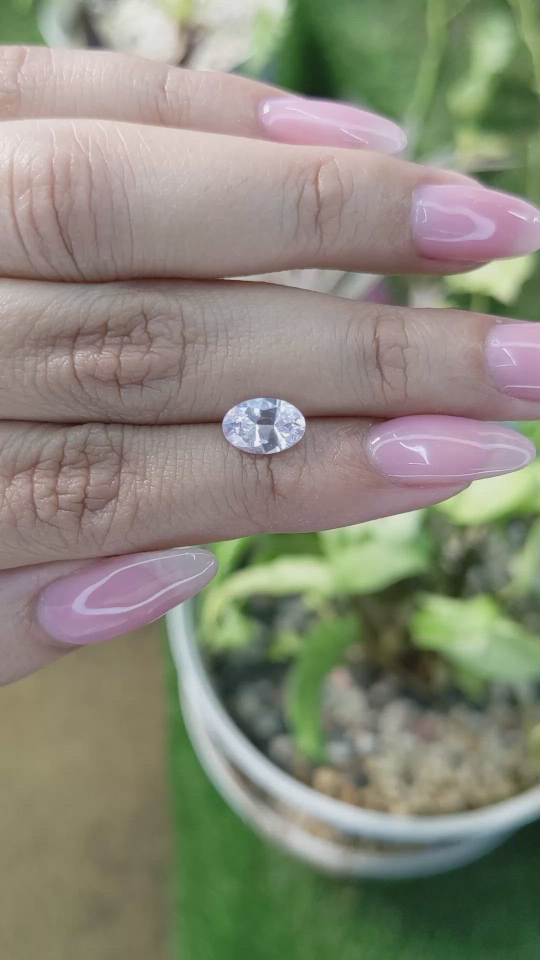 1.44 Ct. Purplish Pink Sapphire from Ceylon (Sri Lanka) Size Video