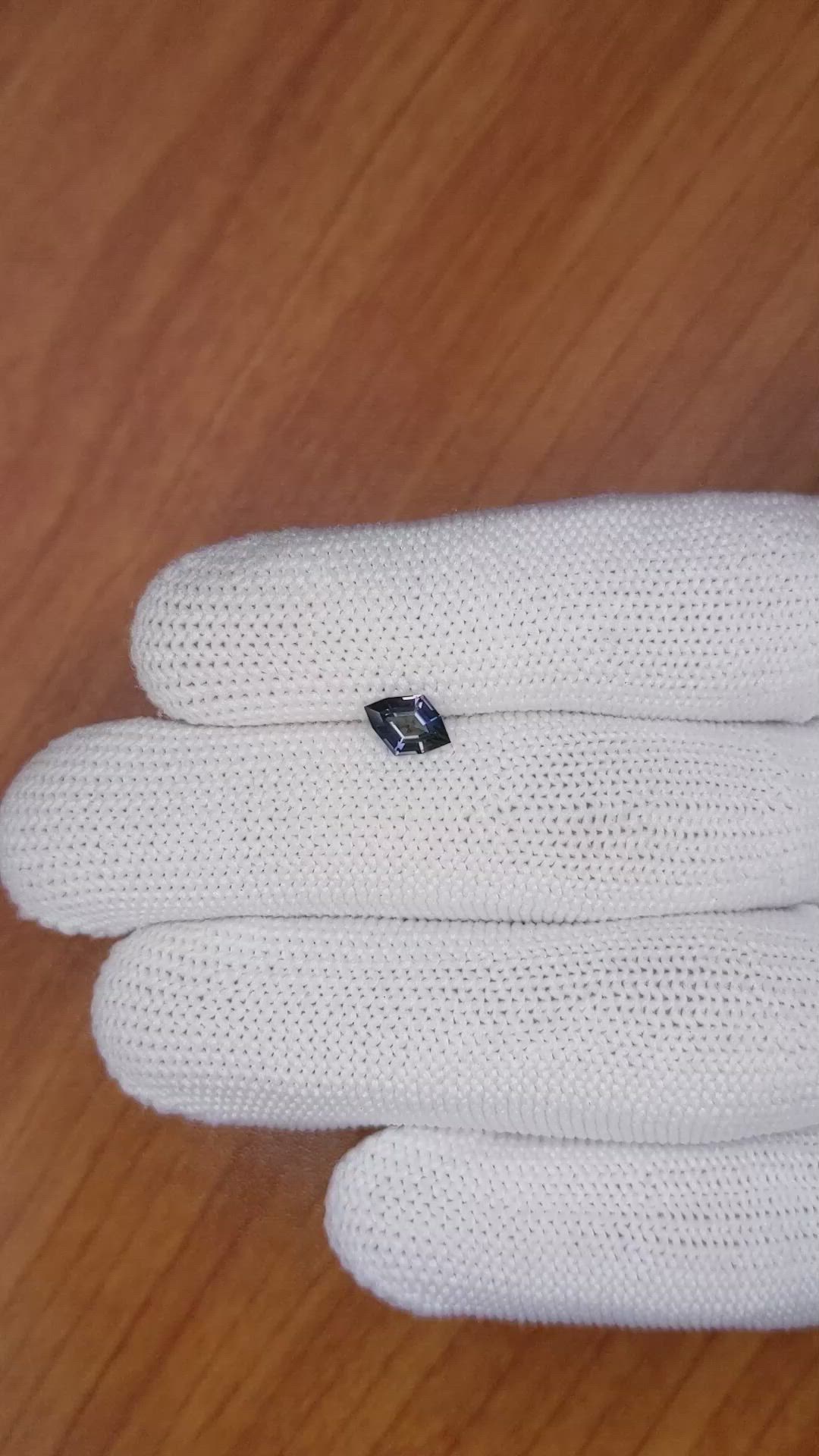0.70 Ct. Blue Sapphire from Ceylon (Sri Lanka) Size Video