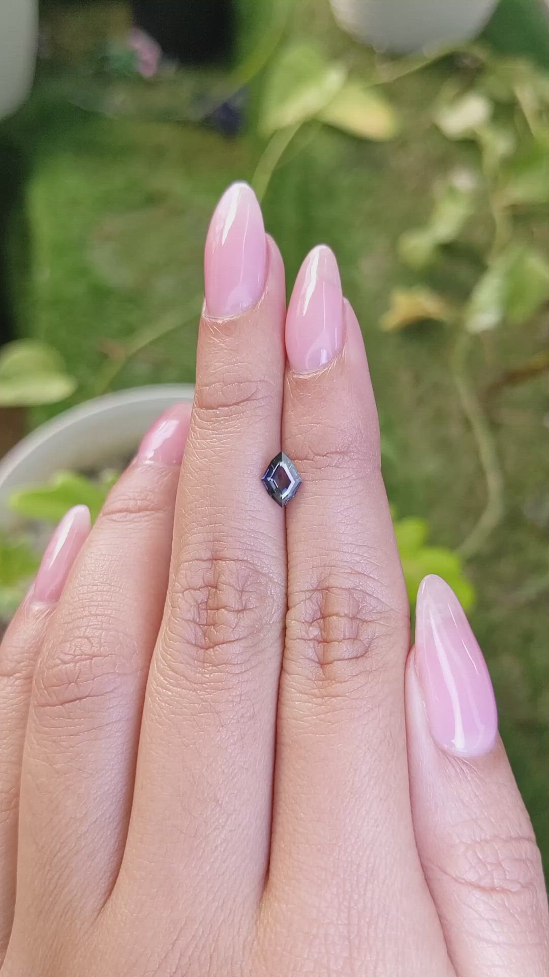 0.70 Ct. Blue Sapphire from Ceylon (Sri Lanka) Size Video