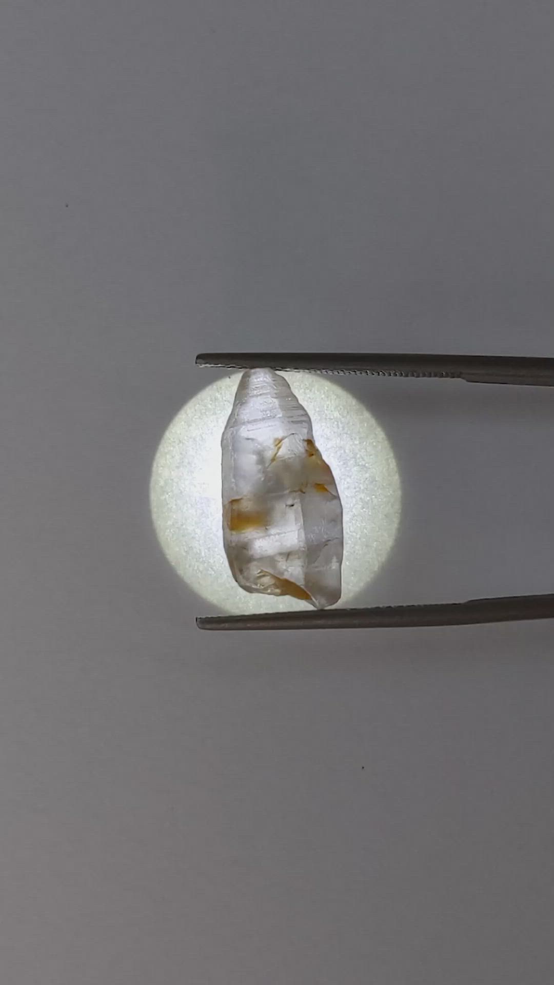 11.38 Ct. Grey Rough Sapphire from Ceylon (Sri Lanka) Size Video