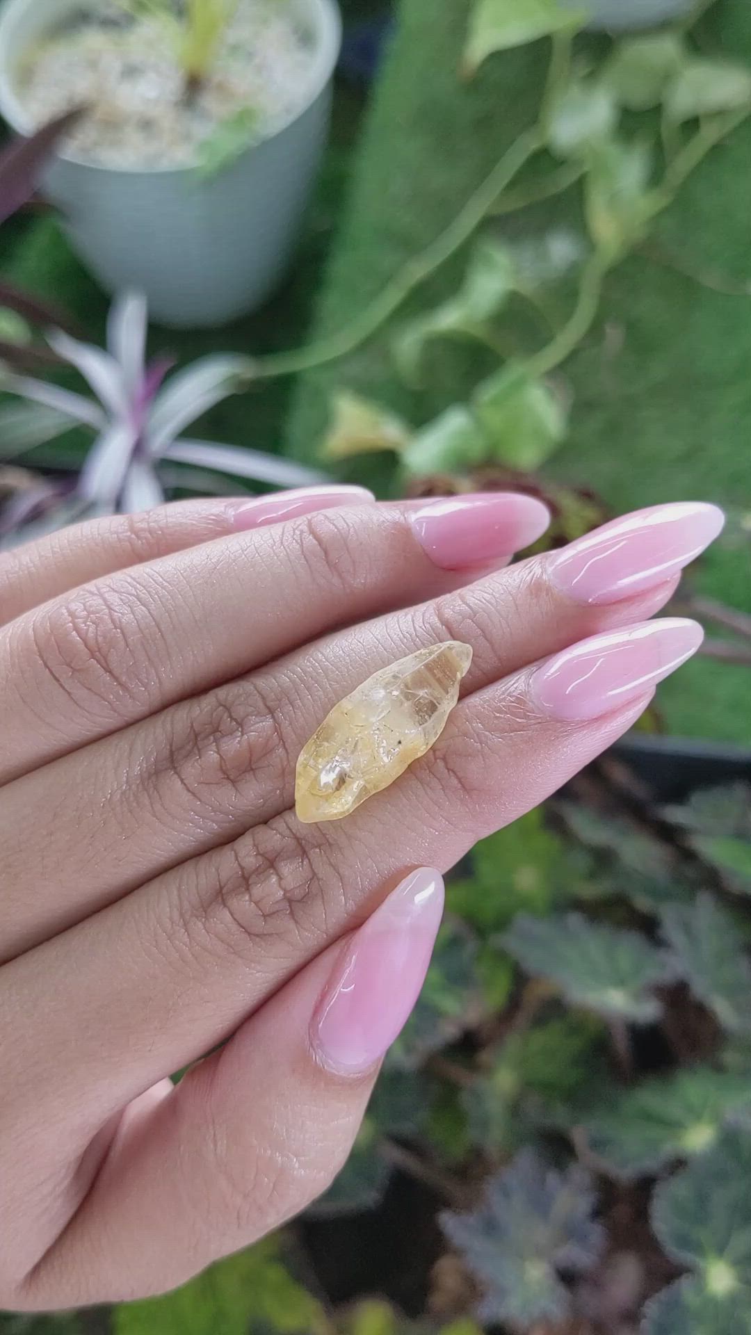 17.28 Ct. Yellow Sapphire Crystal from Ceylon (Sri Lanka) Size Video