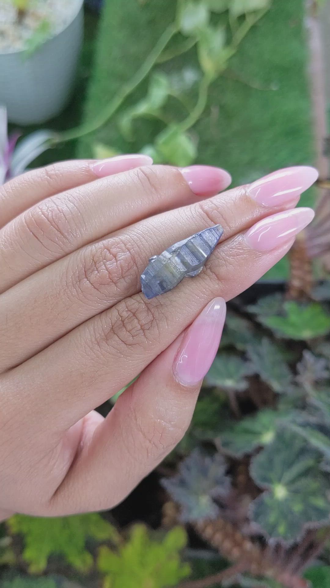 13.19 Ct. Blue Rough Sapphire from Ceylon (Sri Lanka) Size Video