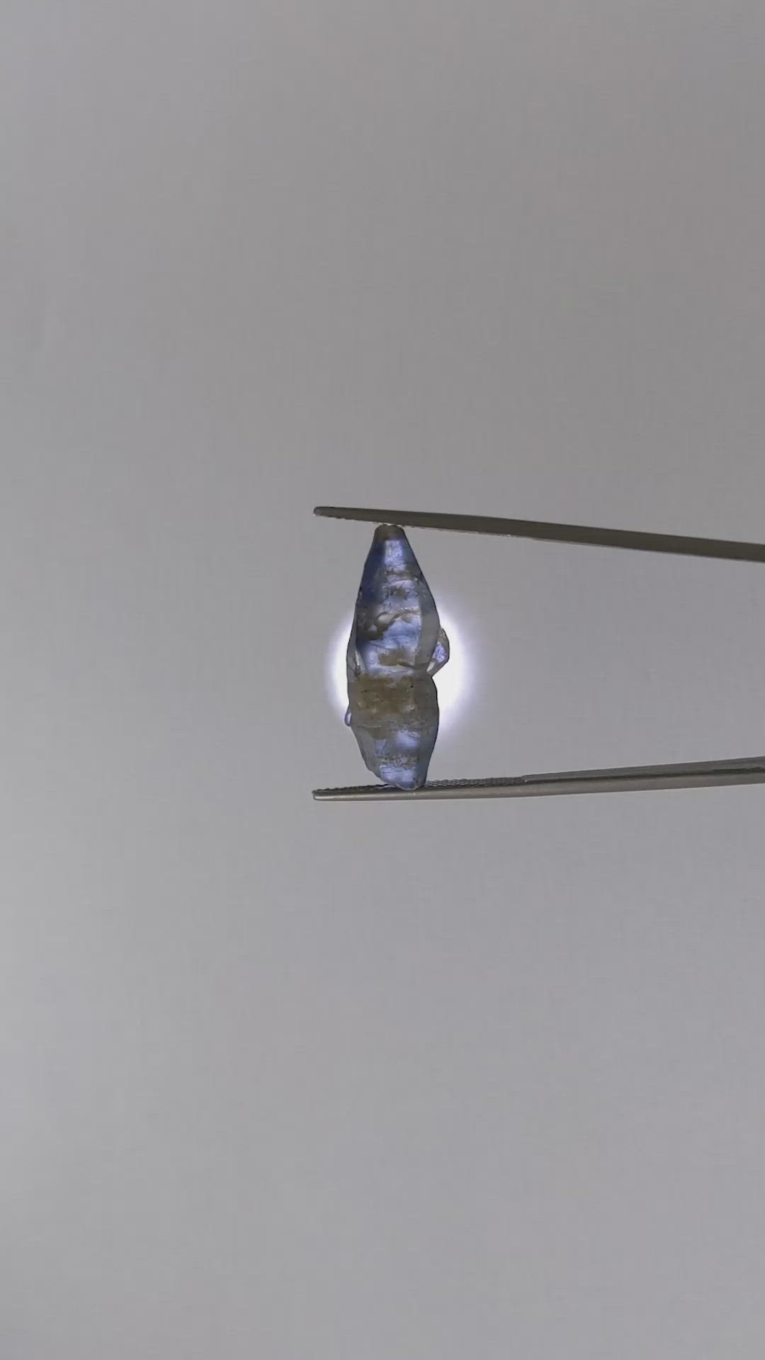 13.19 Ct. Blue Rough Sapphire from Ceylon (Sri Lanka) Size Video