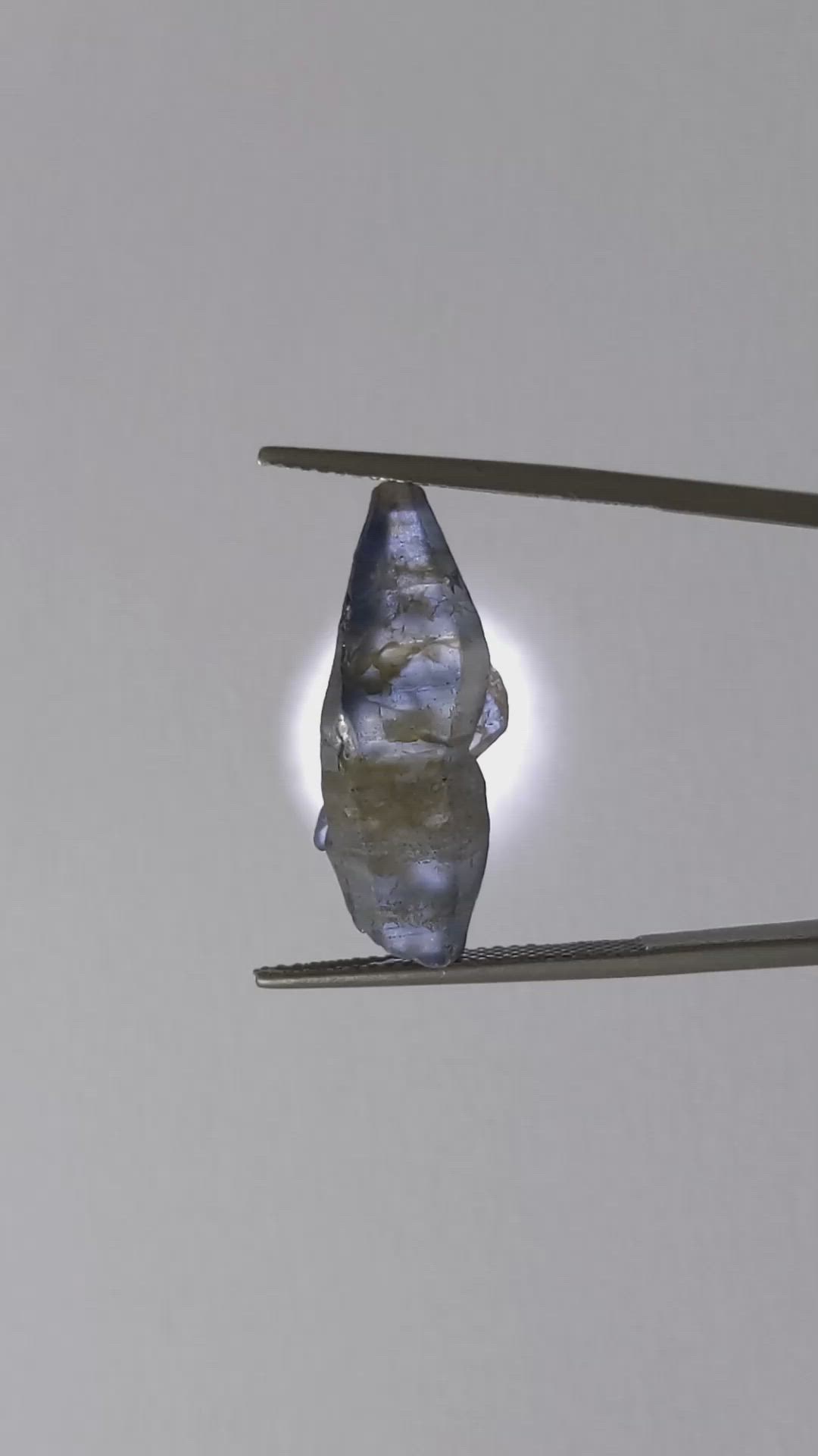 13.19 Ct. Blue Rough Sapphire from Ceylon (Sri Lanka) Size Video