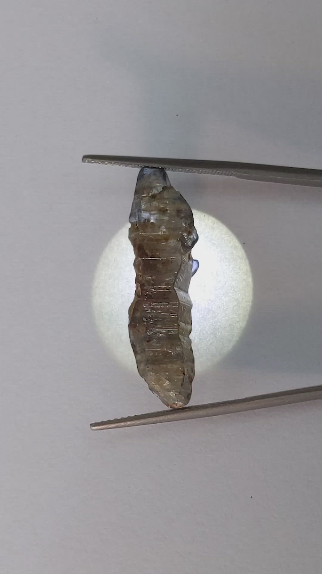 18.11 Ct. Blue Rough Sapphire from Ceylon (Sri Lanka) Size Video