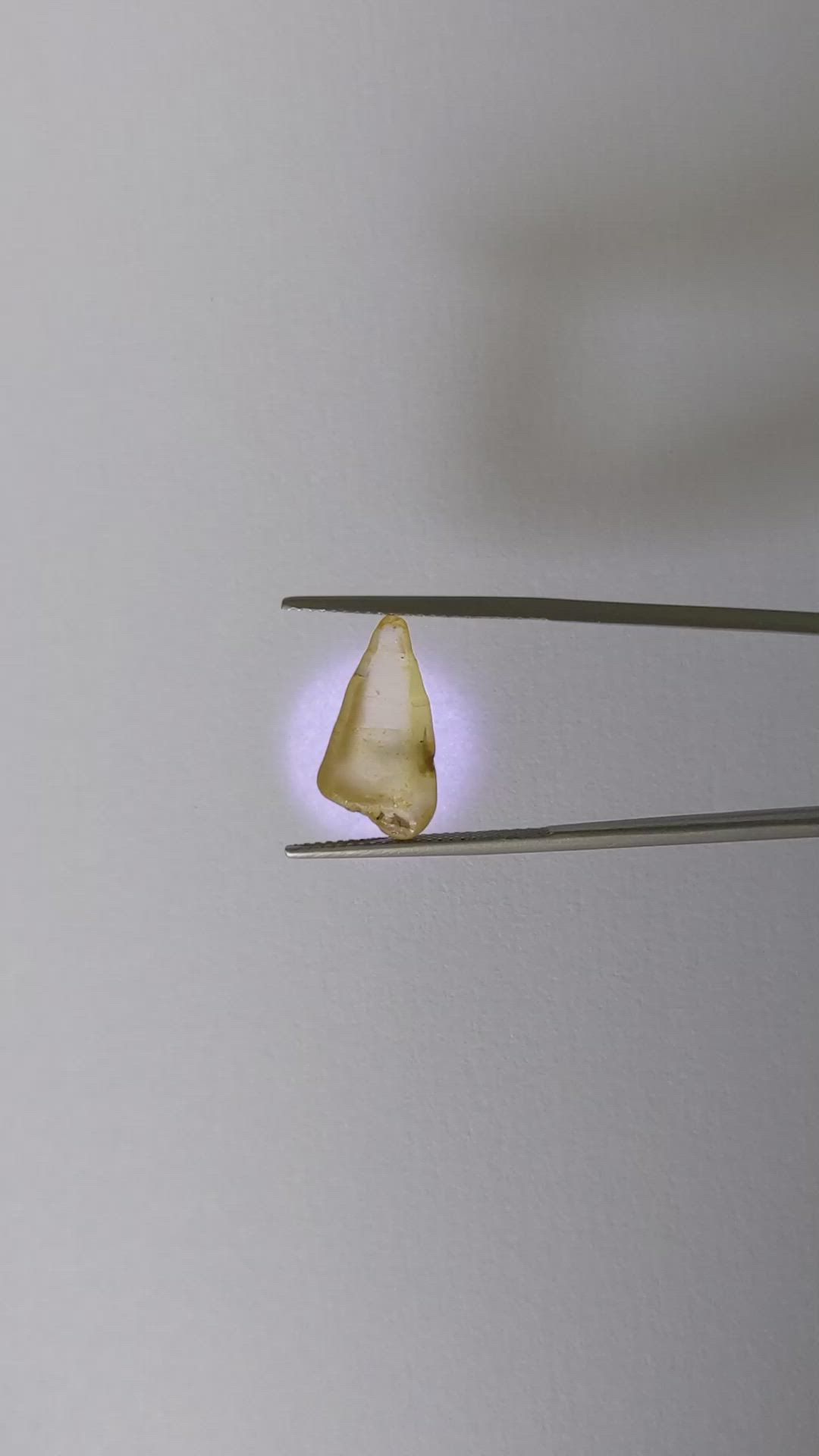 7.03 Ct. Yellow Sapphire Crystal from Ceylon (Sri Lanka) Size Video