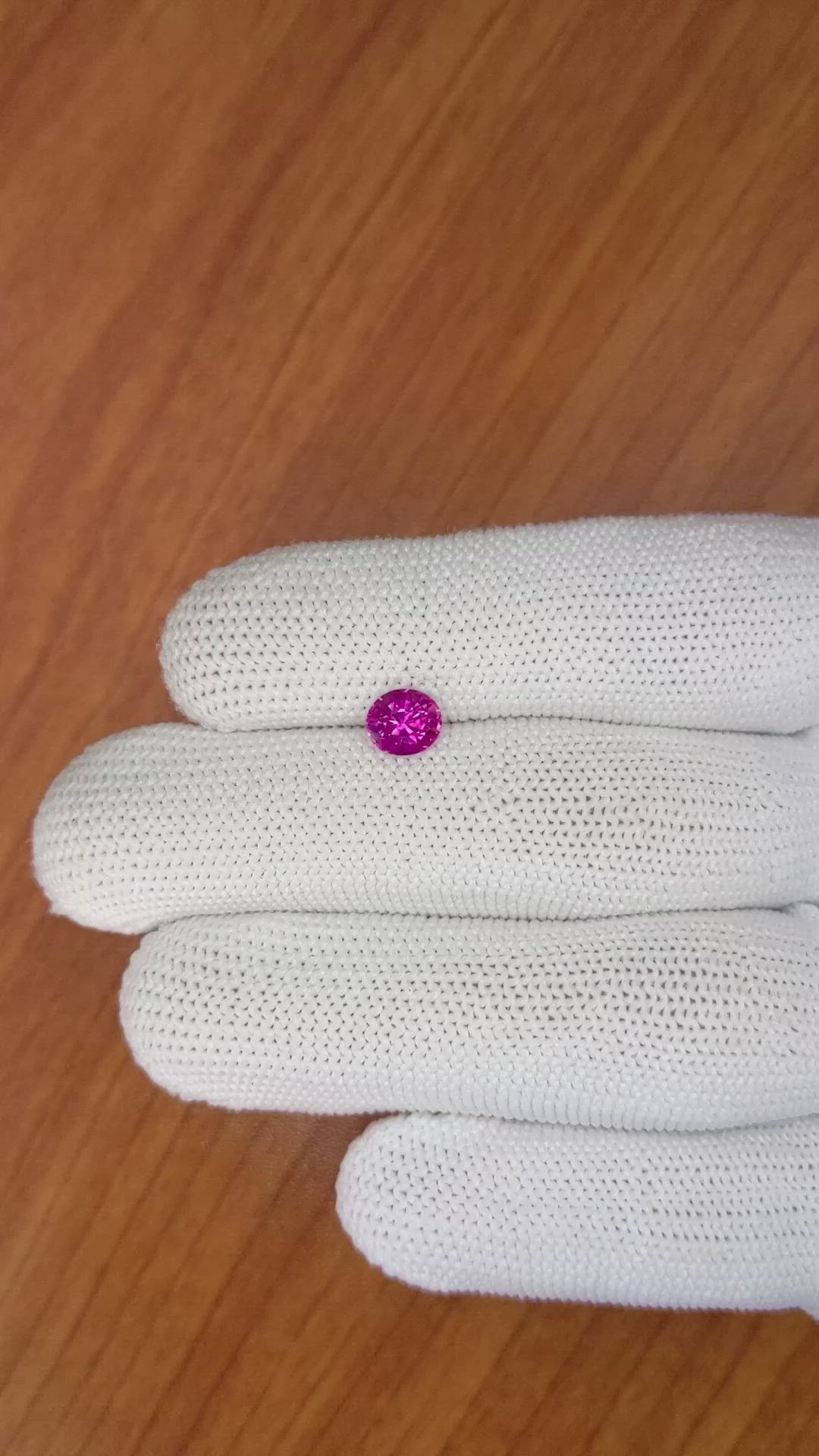 1.19 Ct. Purplish Pink Sapphire from Ceylon (Sri Lanka) Size Video