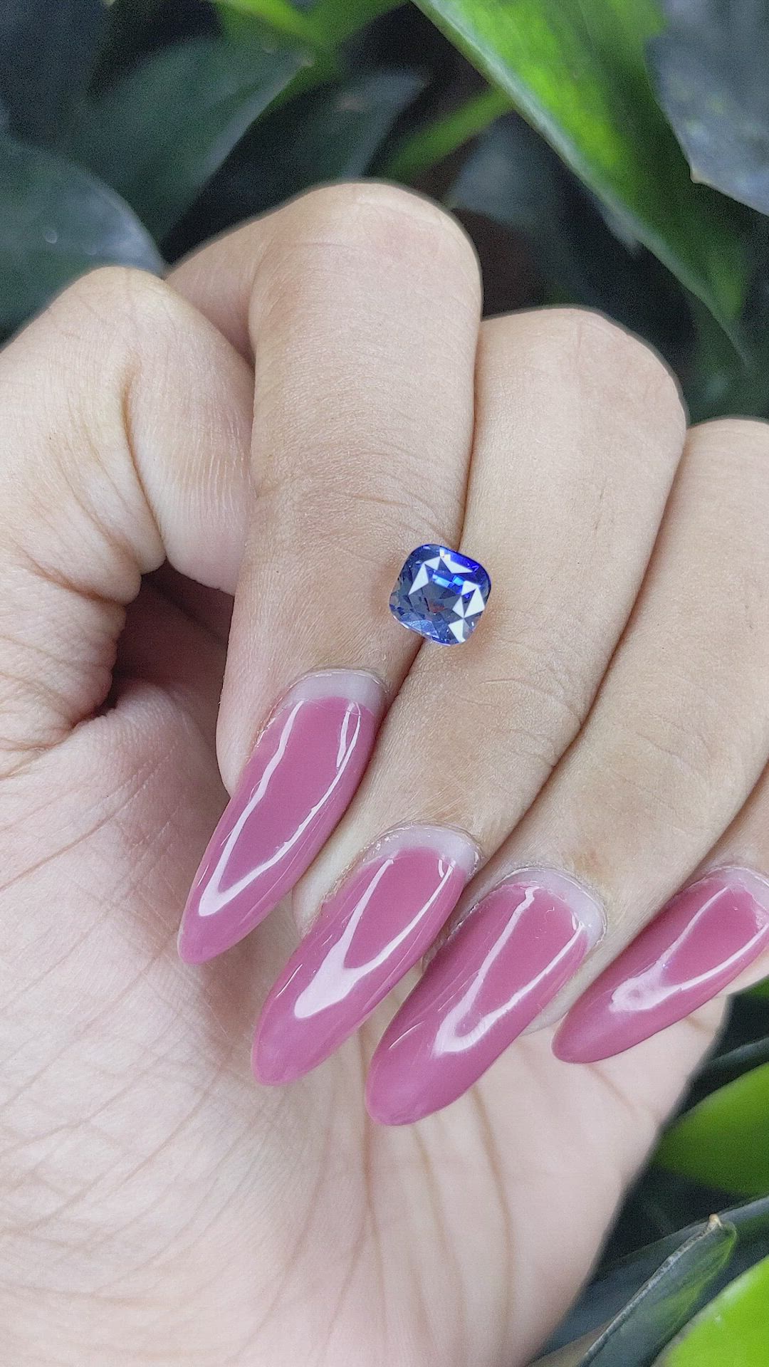 1.57 Ct. Blue Sapphire from Ceylon (Sri Lanka) Size Video