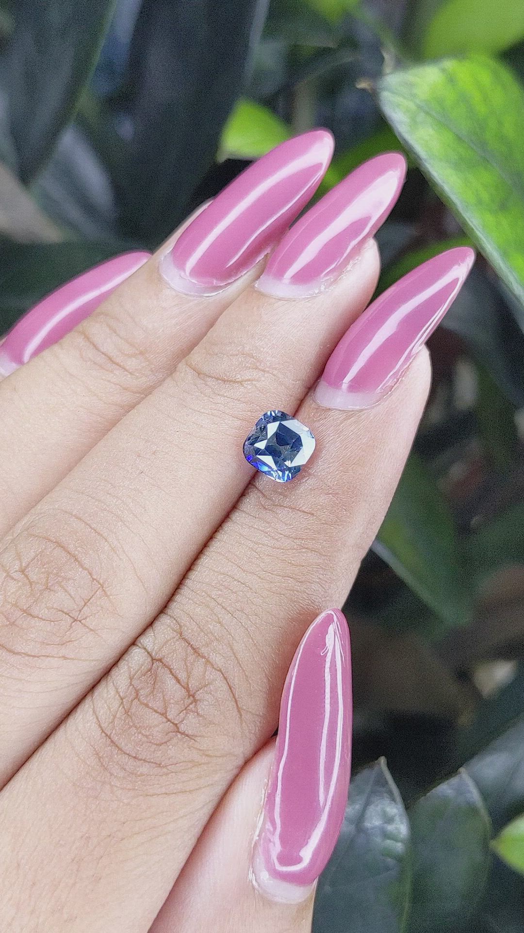 1.57 Ct. Blue Sapphire from Ceylon (Sri Lanka) Size Video