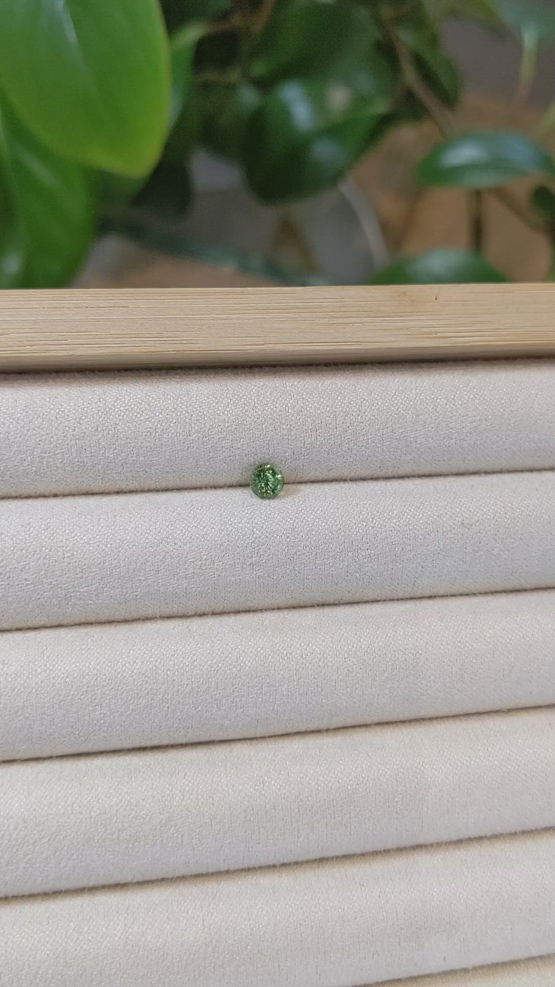 0.50 Ct. Green Sapphire from Madagascar Size Video