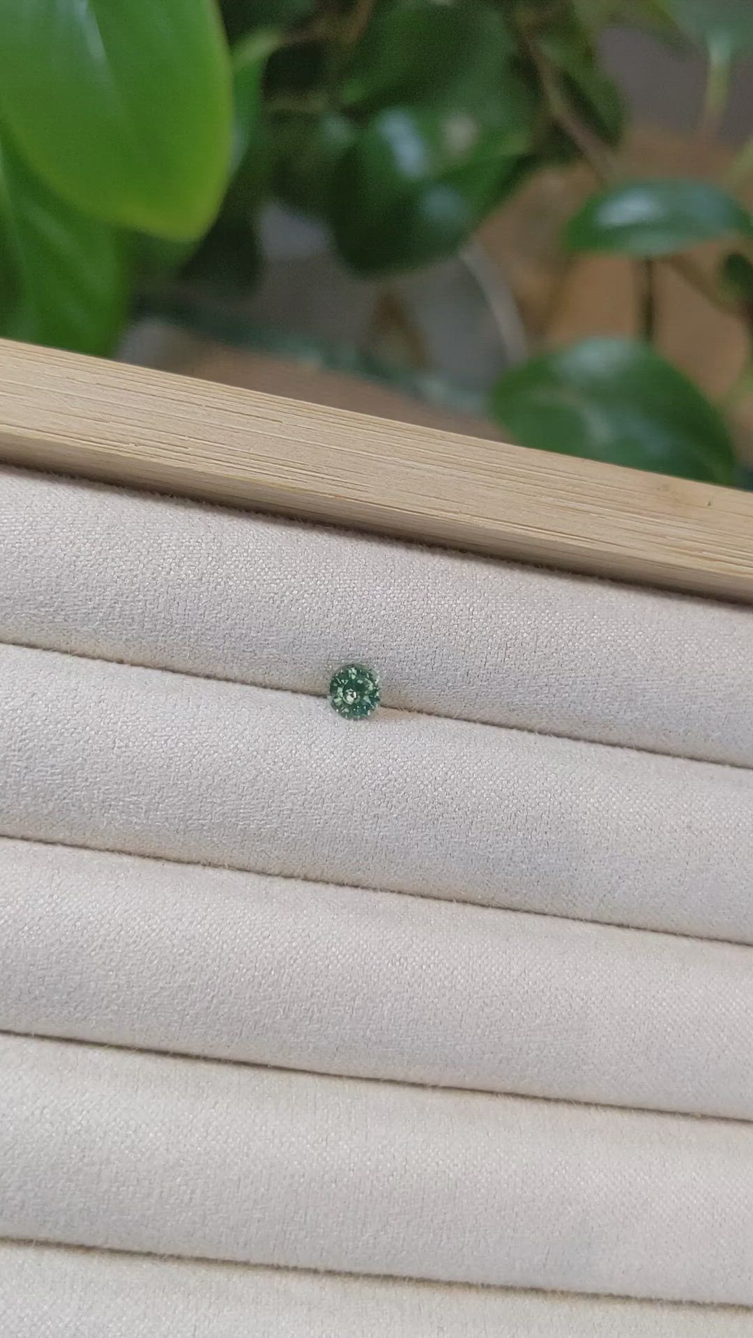 0.56 Ct. Green Sapphire from Madagascar Size Video