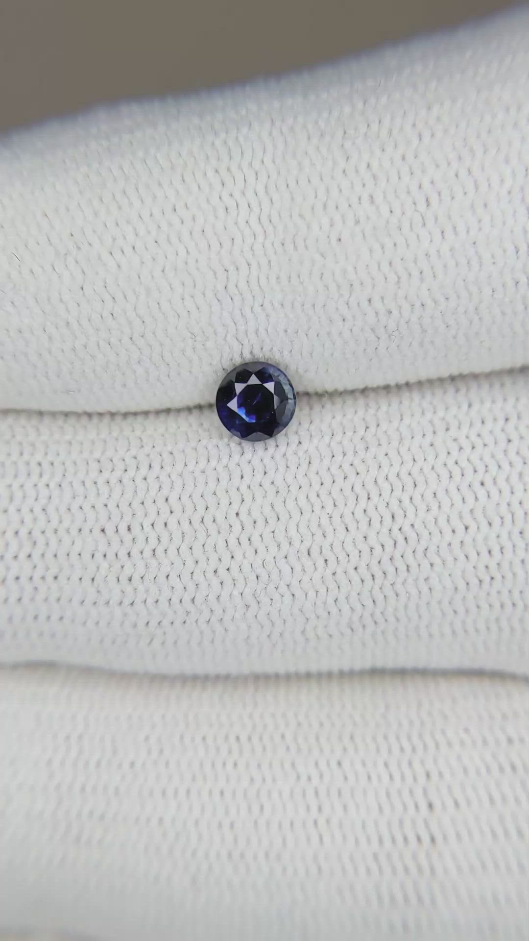 0.53 Ct. Blue Sapphire from Madagascar Size Video