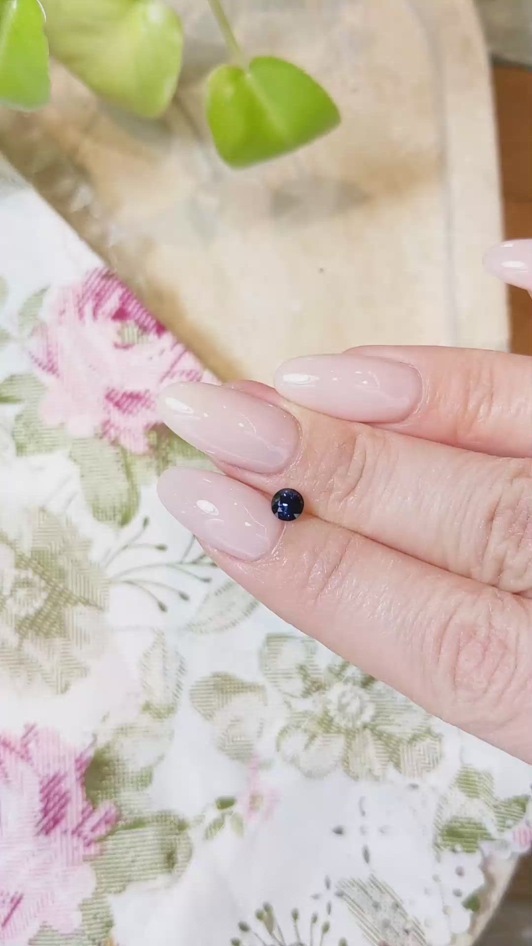 0.53 Ct. Blue Sapphire from Madagascar Size Video