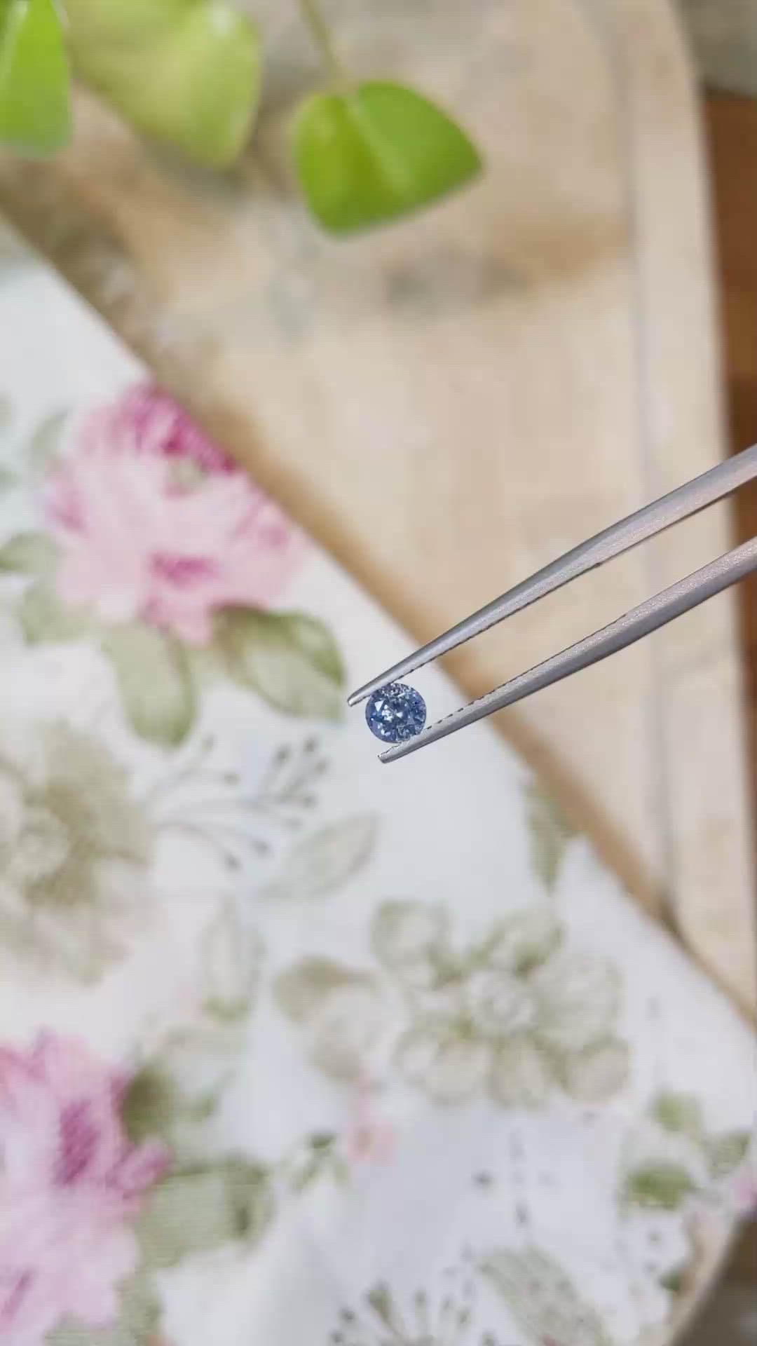 0.45 Ct. Blue Sapphire from Madagascar Size Video