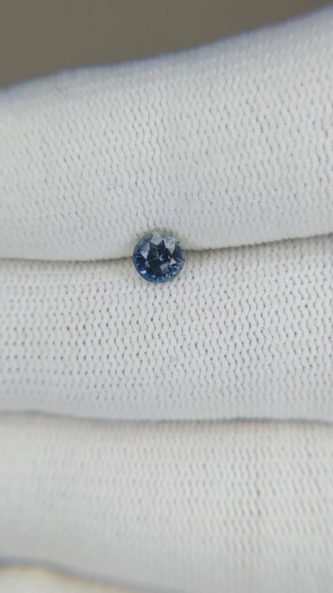0.60 Ct. Greenish Blue Sapphire from Madagascar Size Video