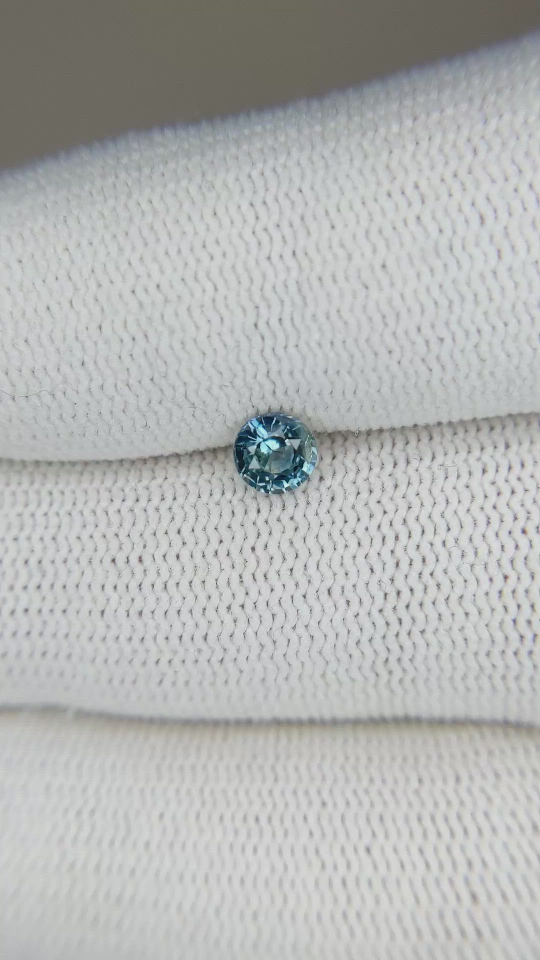 0.54 Ct. Blue Sapphire from Madagascar Size Video