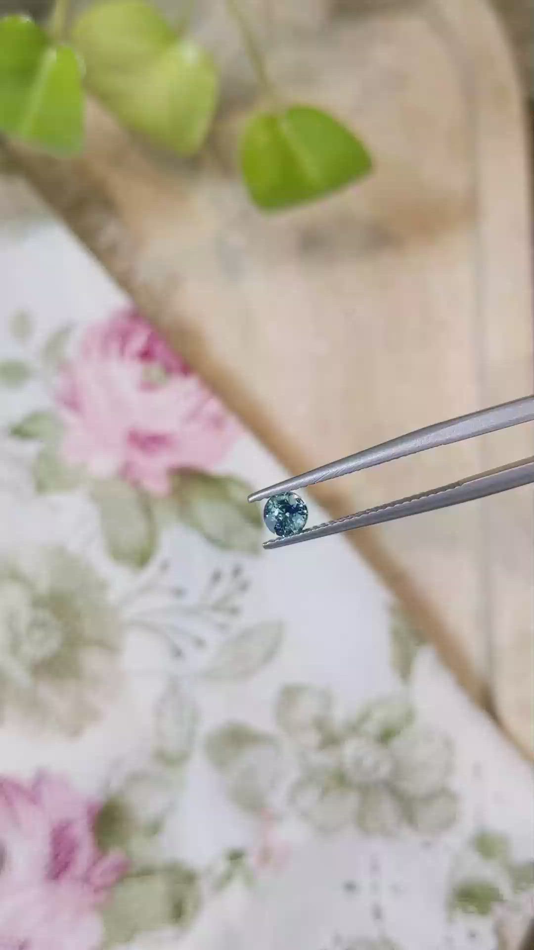 0.54 Ct. Blue Sapphire from Madagascar Size Video