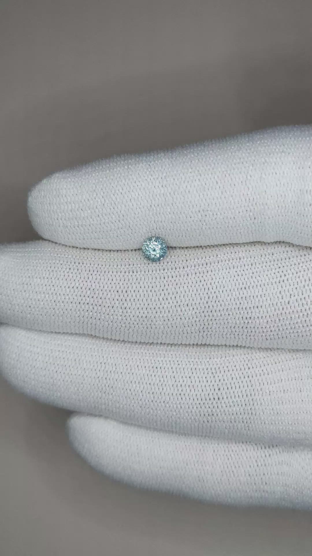 0.49 Ct. Blue Sapphire from Madagascar Size Video