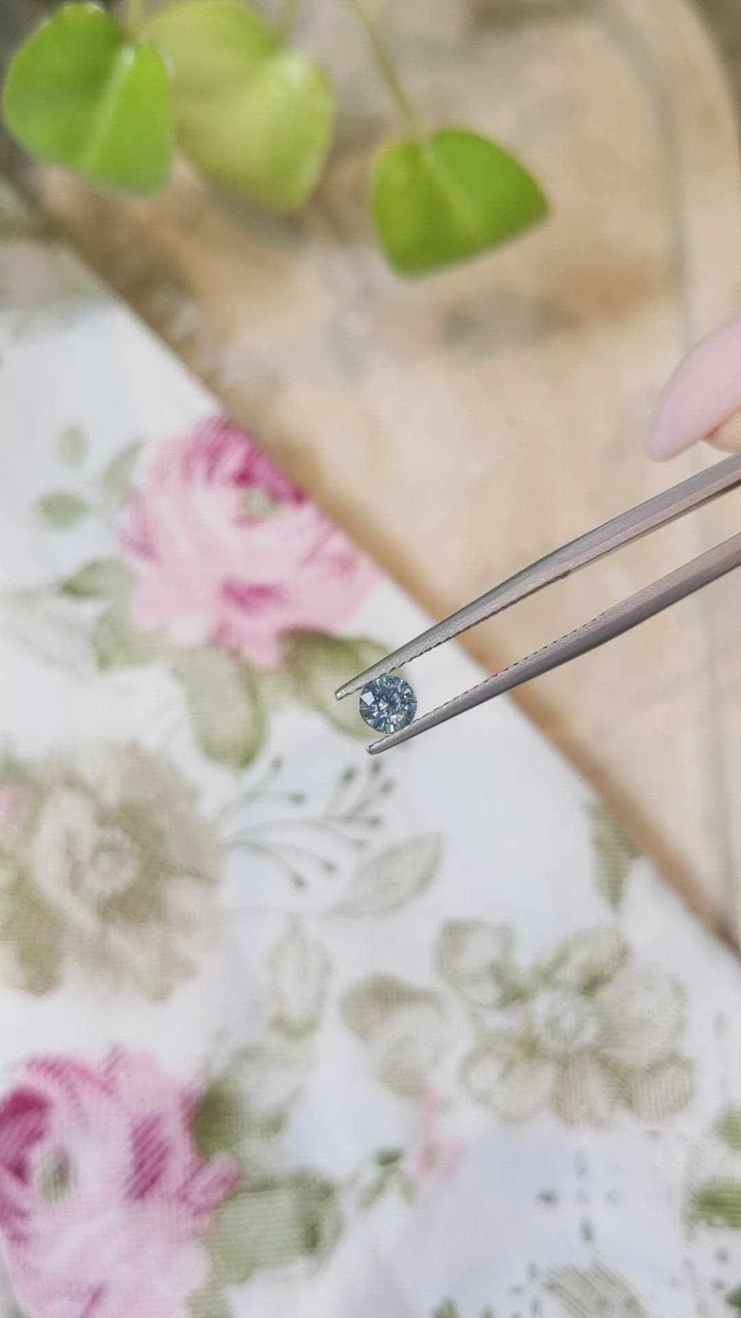 0.49 Ct. Blue Sapphire from Madagascar Size Video