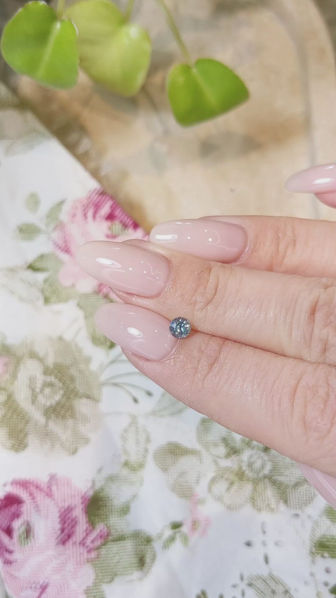 0.49 Ct. Blue Sapphire from Madagascar Size Video