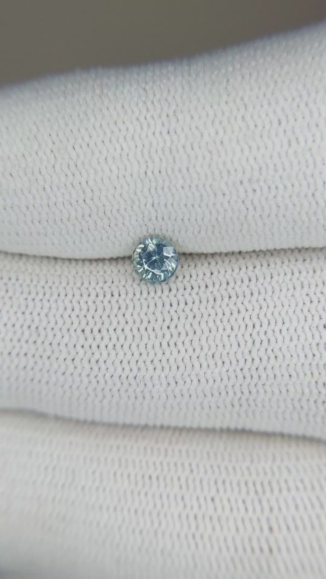 0.49 Ct. Blue Sapphire from Madagascar Size Video