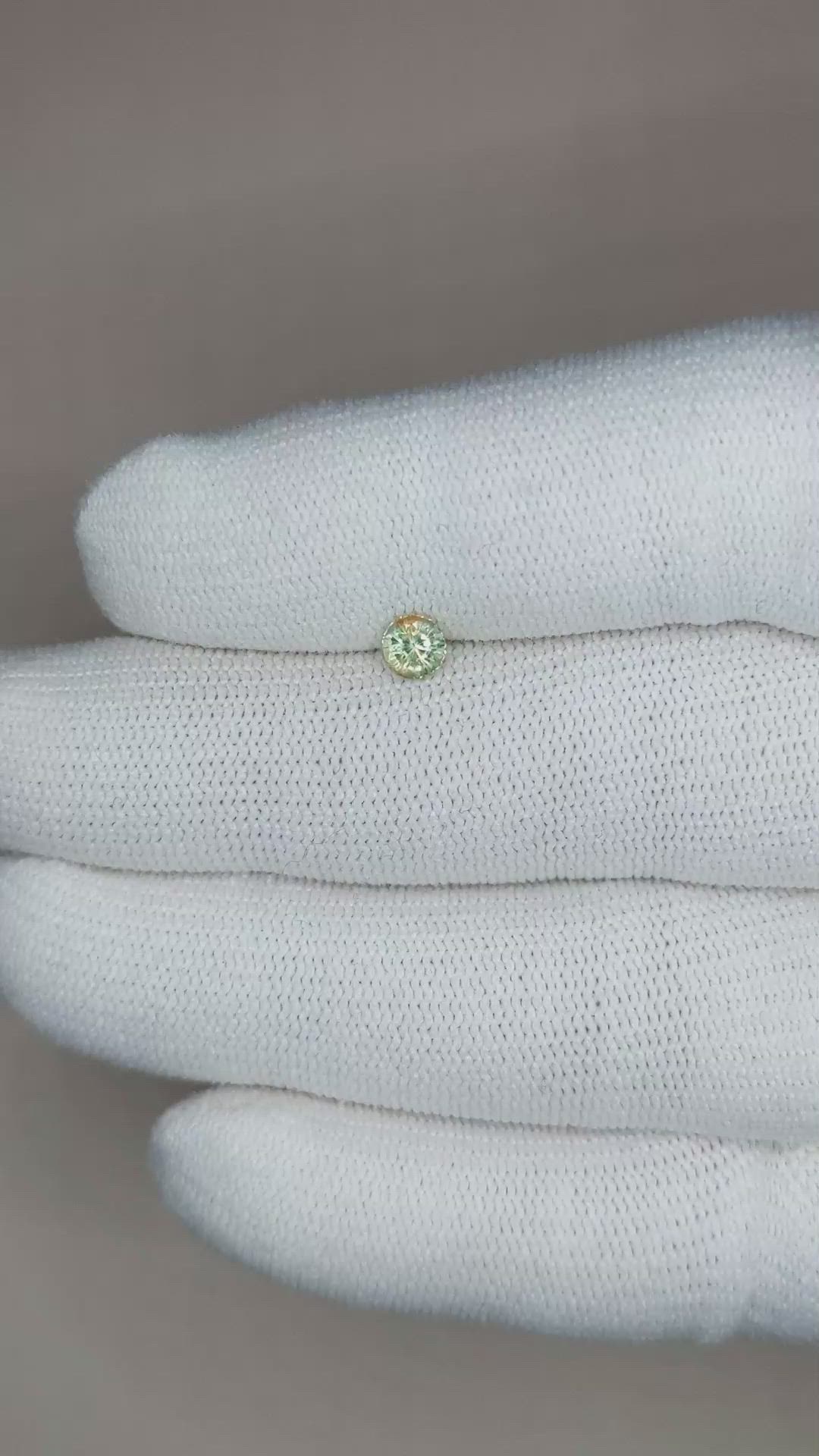 0.46 Ct. Bi Color Sapphire from Madagascar Size Video