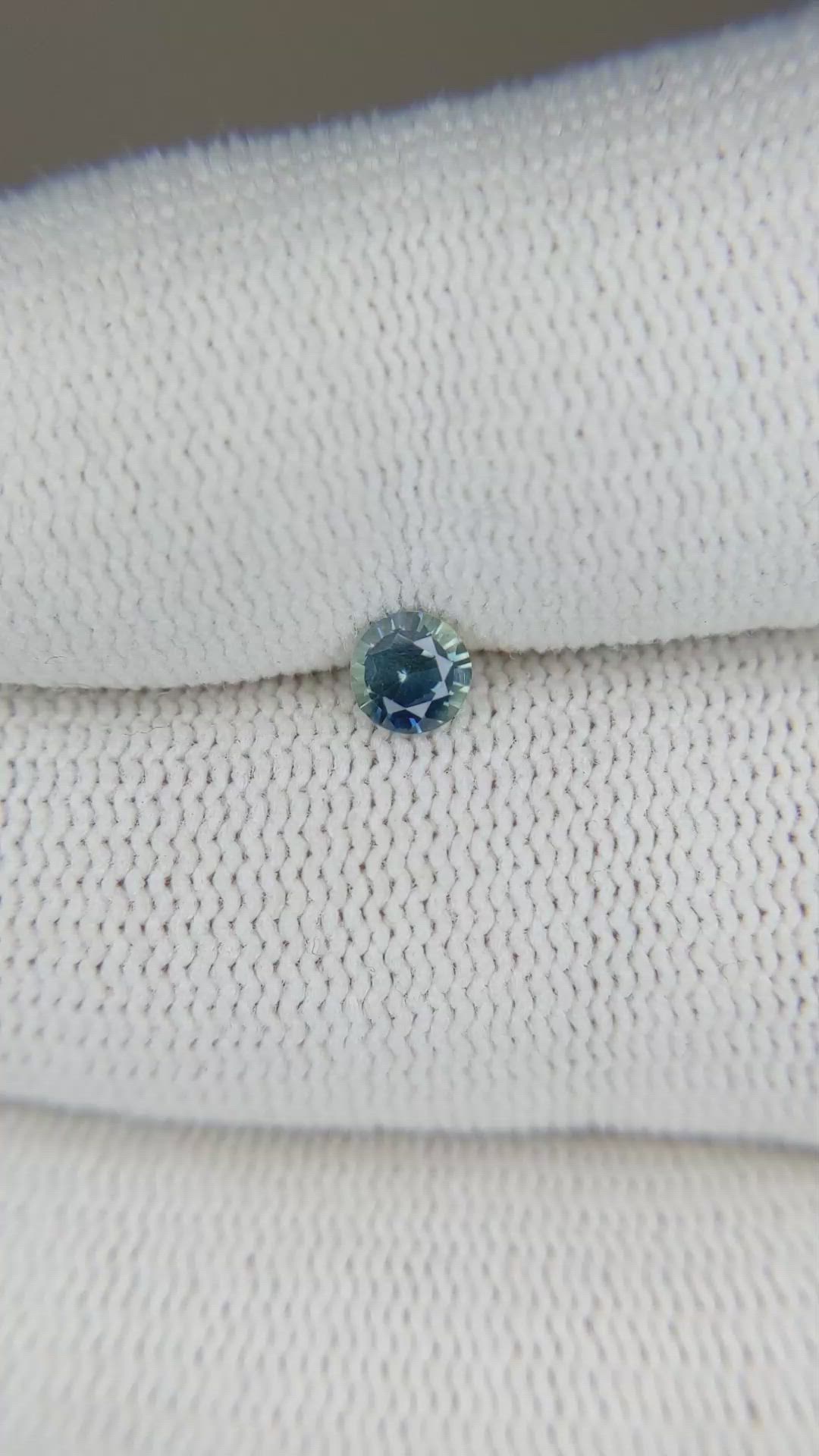 0.30 Ct. Greyish Blue Sapphire from Madagascar Size Video