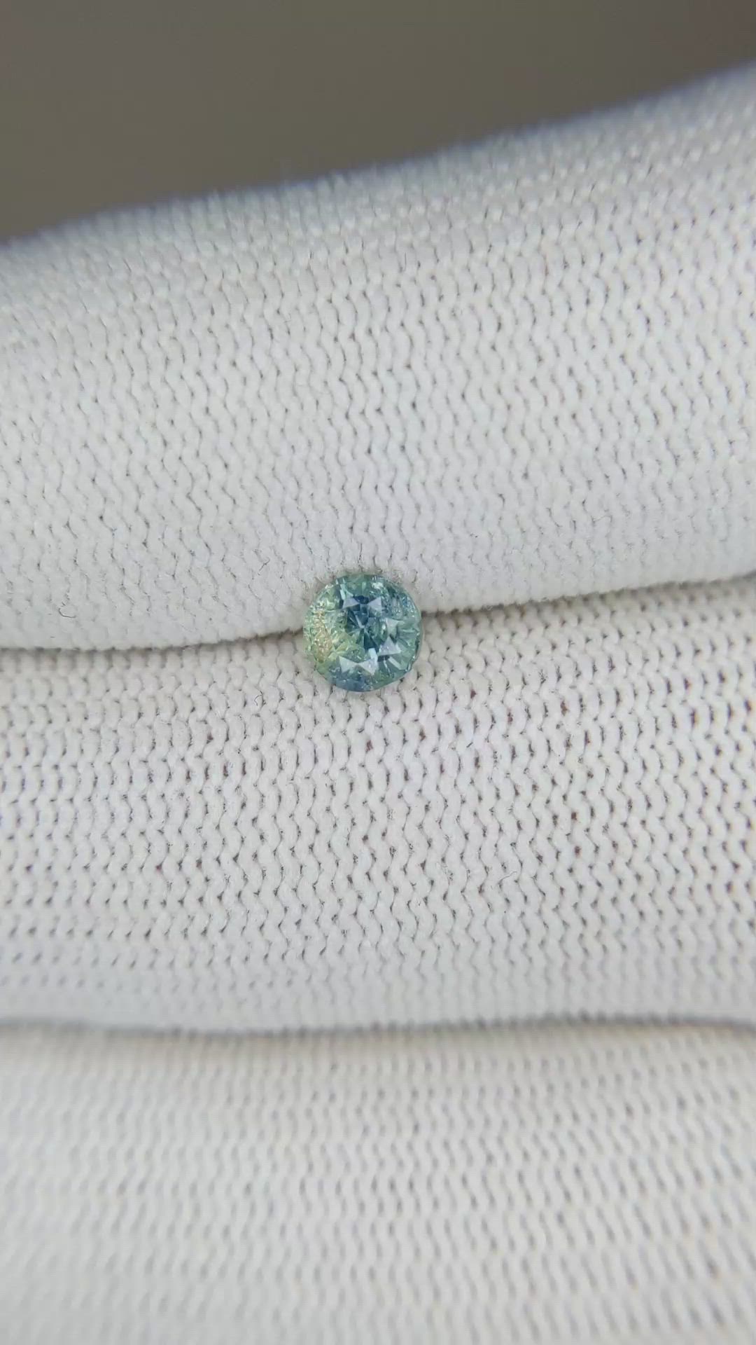 0.61 Ct. Bi Color Sapphire from Madagascar Size Video