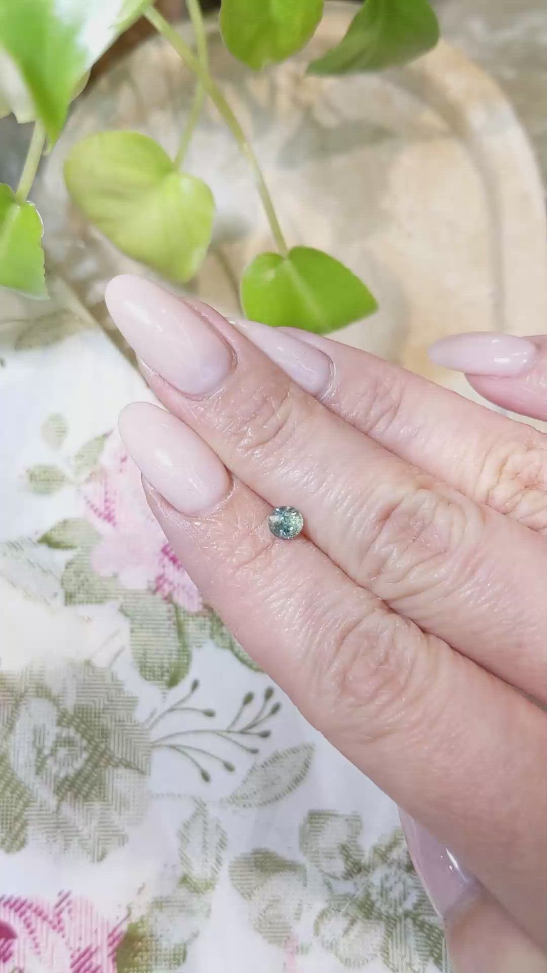 0.61 Ct. Bi Color Sapphire from Madagascar Size Video