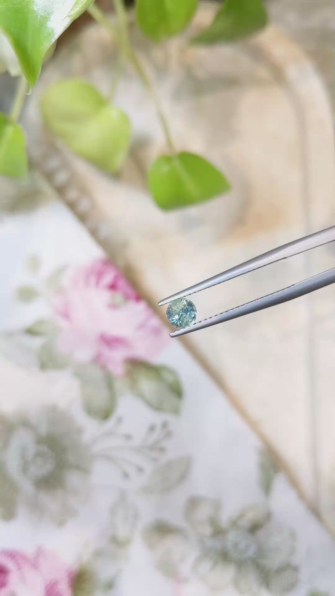 0.61 Ct. Bi Color Sapphire from Madagascar Size Video