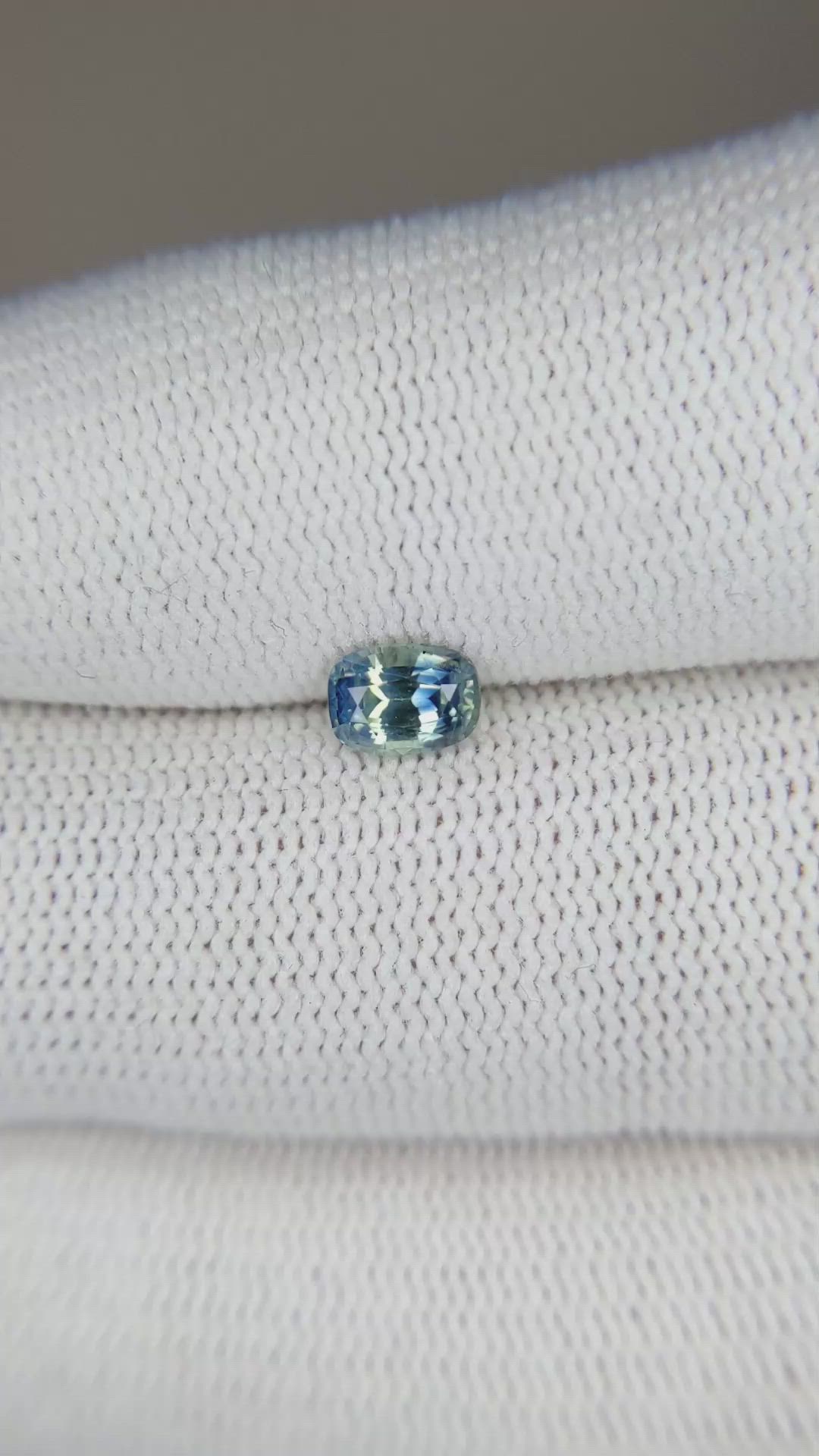 0.66 Ct. Bi Color Sapphire from Madagascar Size Video