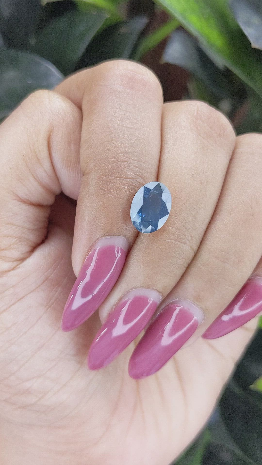 3.07 Ct. Blue Sapphire from Ceylon (Sri Lanka) Size Video